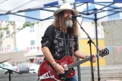 Ryan Chrys of the Ryan Chrys and the Rough Cuts band, performs at Belmar Plaza on Aug. 28.